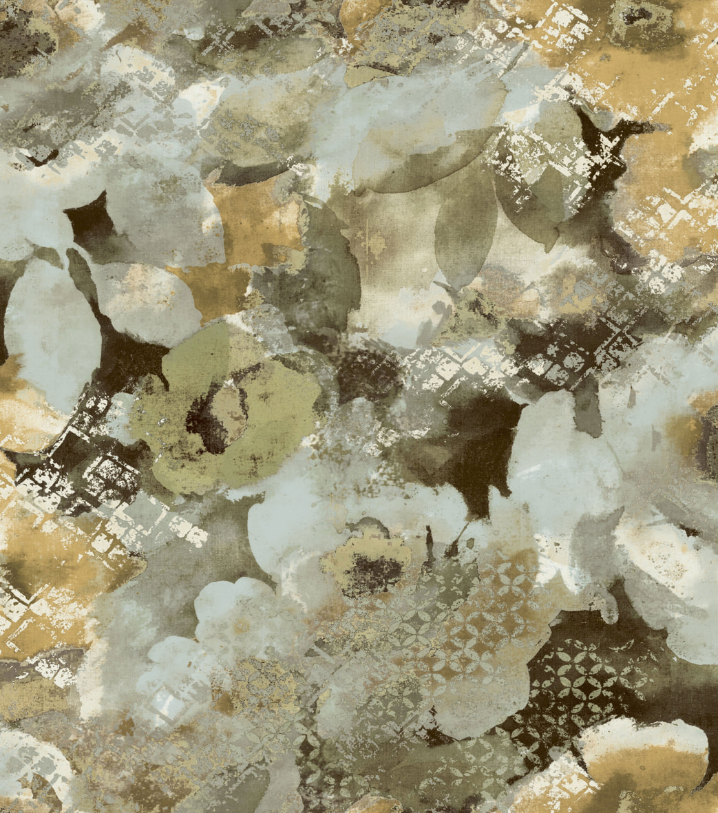 Papel pintado flores en acuarela Amazzonia 22021