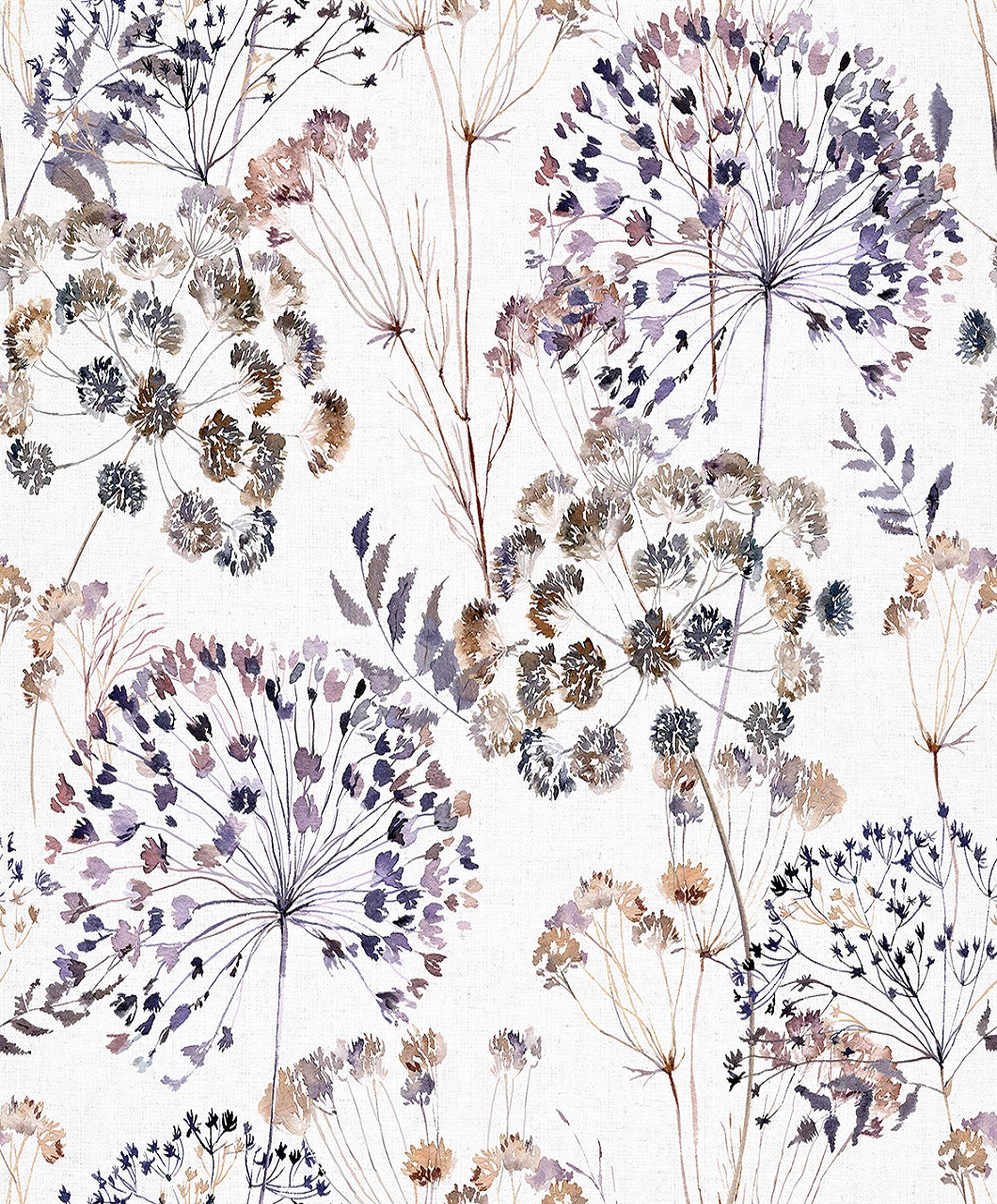 Boho,Flowers,Watercolor,Seamless,Paper,For,Fabric,,Dried,Floral,Repeat