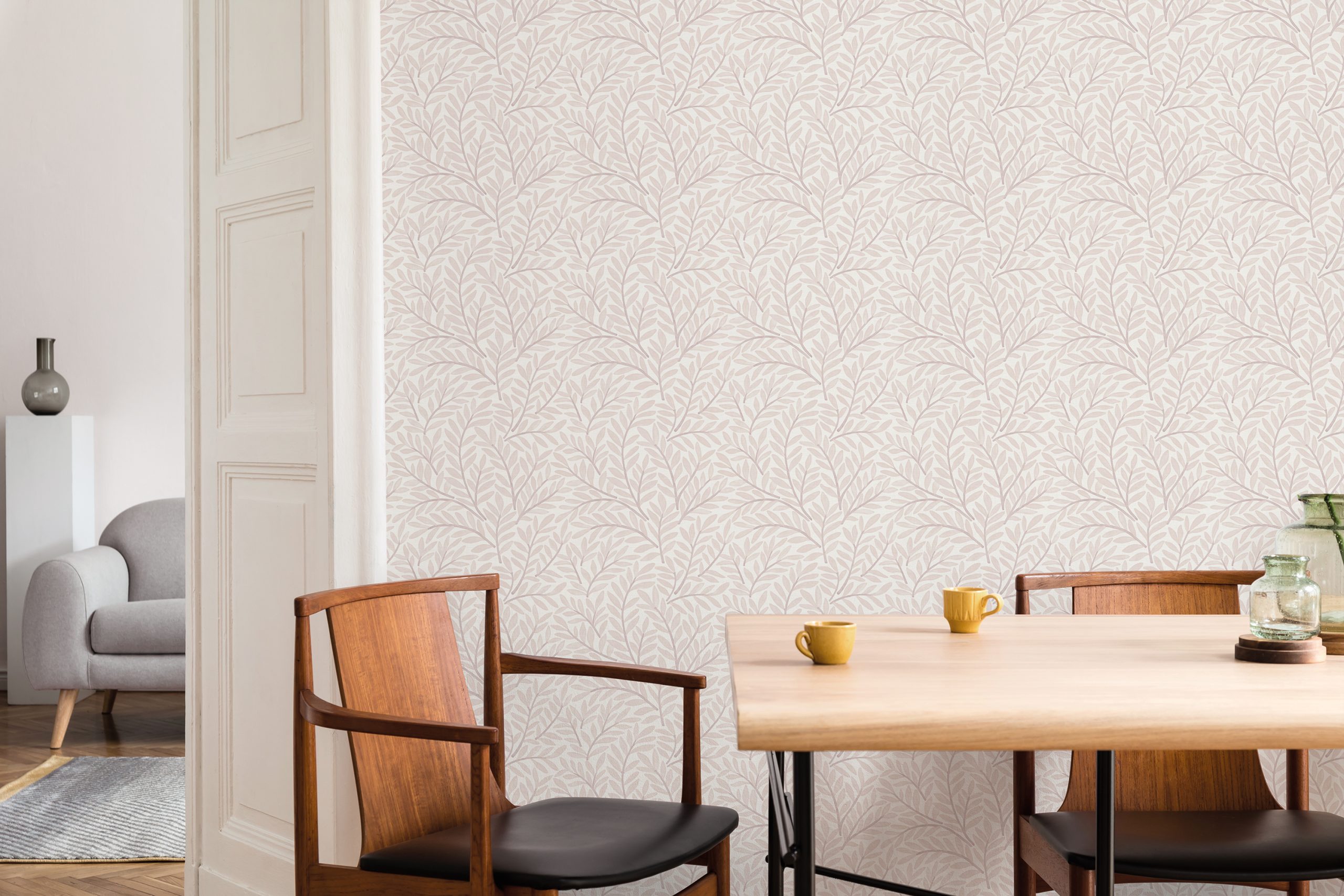Stylish,And,Eclectic,Dining,Room,Interior,With,Mock,Up,Poster